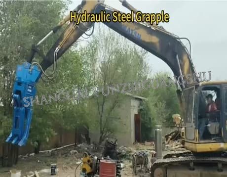 Grappin hydraulique en acier